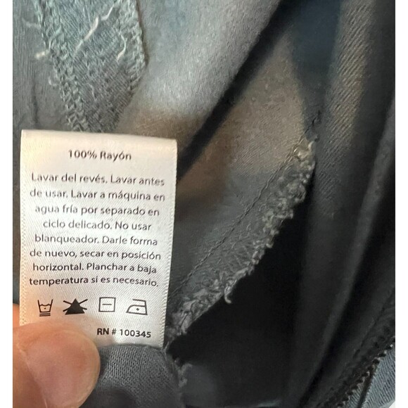 Serra Rayon Spring Hooded Cargo Jacket  Size L  Full Zip Gray  Travel  Outdoor - Picture 5 of 7